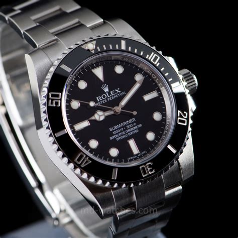 pre owned rolex submariner ceramic no date